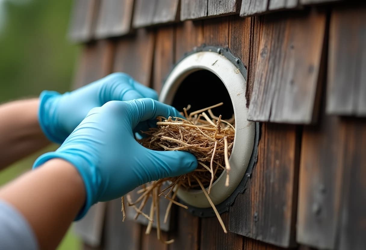 Bird Nest & Animal Removal from Dryer Vents — Boston Air Duct Cleaners